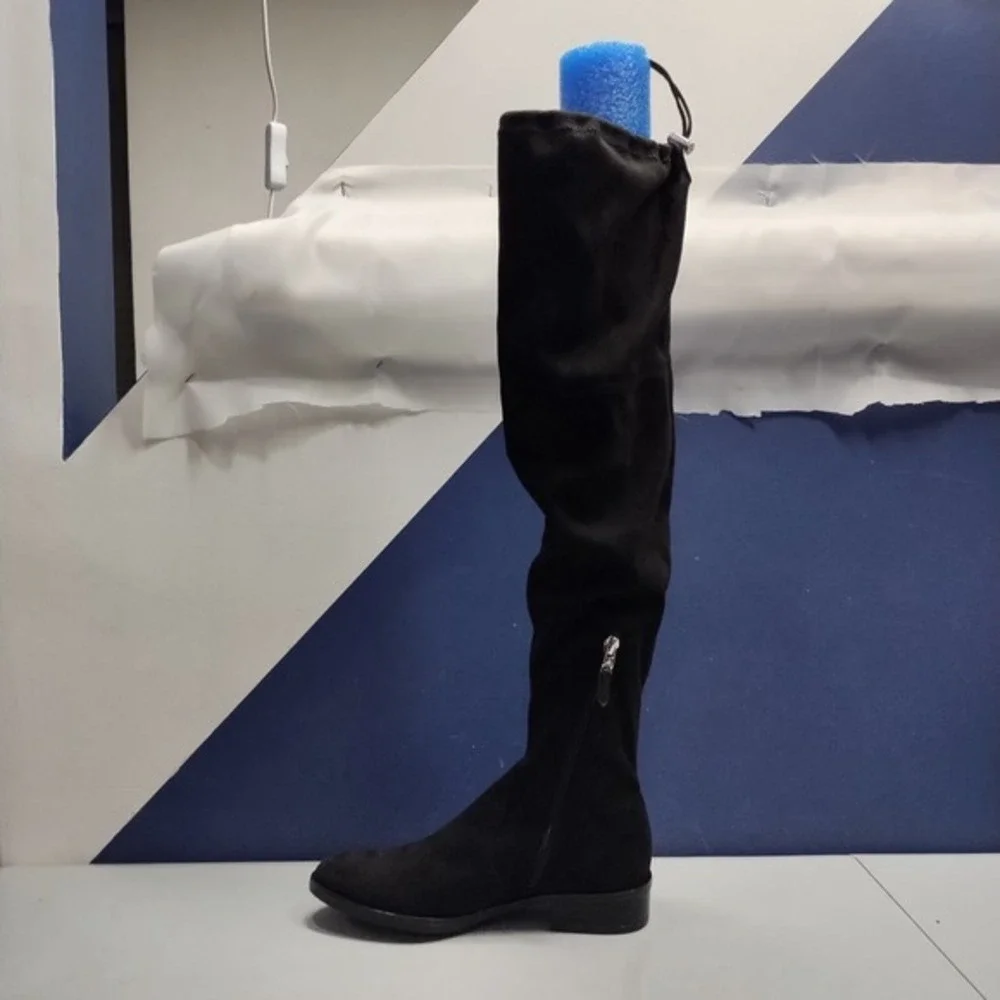 Circus By Sam Edelman Over The Knee Boots Womens US 6.5 Black Cuban Heel Pull-On
